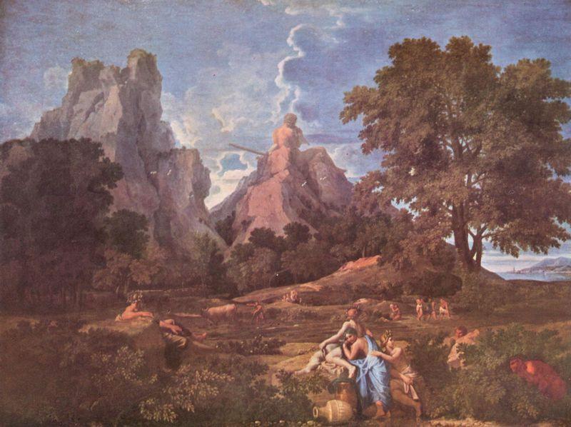 Nicolas Poussin Landschaft mit Polyphem Sweden oil painting art